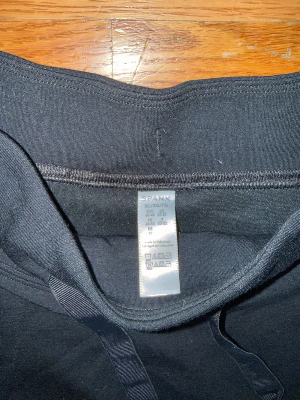 SPANX Black Turtleneck Funnel-Neck Sweater with Drawstring - Picture 2 of 2